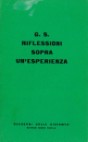 G.S.: Riflessioni sopra un'esperienza