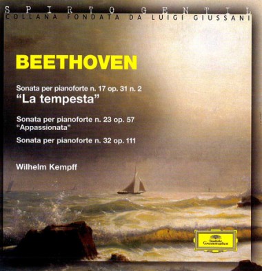 &quot;Come vento impetuoso.&quot; In Sonata per pianoforte n. 17 op. 31 n. 2 &quot;La tempesta&quot;. Sonata per pianoforte n. 23 p. 57  &quot;Appassionata&quot;. Sonata per pianoforte n. 32 op. 111, di Ludwig van Beethoven, . 