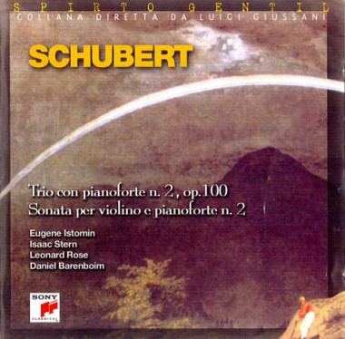 &quot;La belleza que no se puede abandonar.&quot; En Trio con pianoforte n. 2, op. 100. Sonata per violino e pianoforte n. 2, de Franz Schubert 