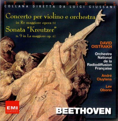 La morada del yo. En van Beethoven, Ludwig. Concerto per violino e orchestra in Re maggiore op. 61. Sonata &quot;Kreutzer&quot; n. 9 in La maggiore op. 47