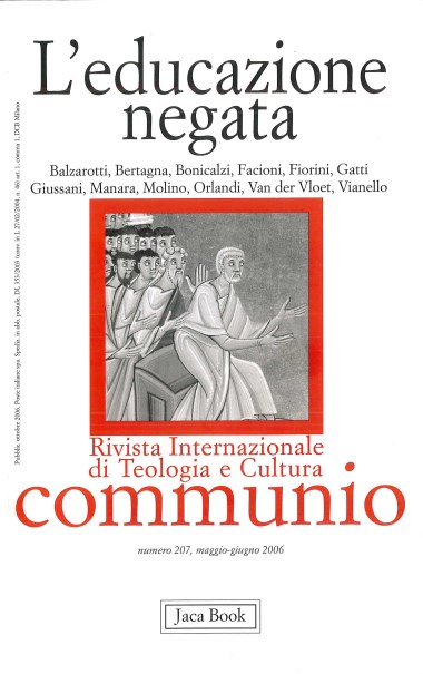 Crisi della giovent&#249;, crisi dell&#39;educazione