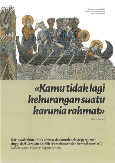 “Dari pidato Luigi Giussani untuk Latihan Rohani dari pelajar perguruan tinggi dari Gerakan Katolik CL “Persekutuan dan Pembebasan” (Riva del Garda, 5 Desember 1976),” oleh Juli&#225;n Carr&#243;n. Dalam &#171;Kamu tidak lagi kekurangan suatu karunia rahmat&#187;: Hari awal tahun untuk dewasa dan untuk pelajar perguruan tinggi dari Gerakan Katolik “Persekutuan dan Pembebasan” (CL)